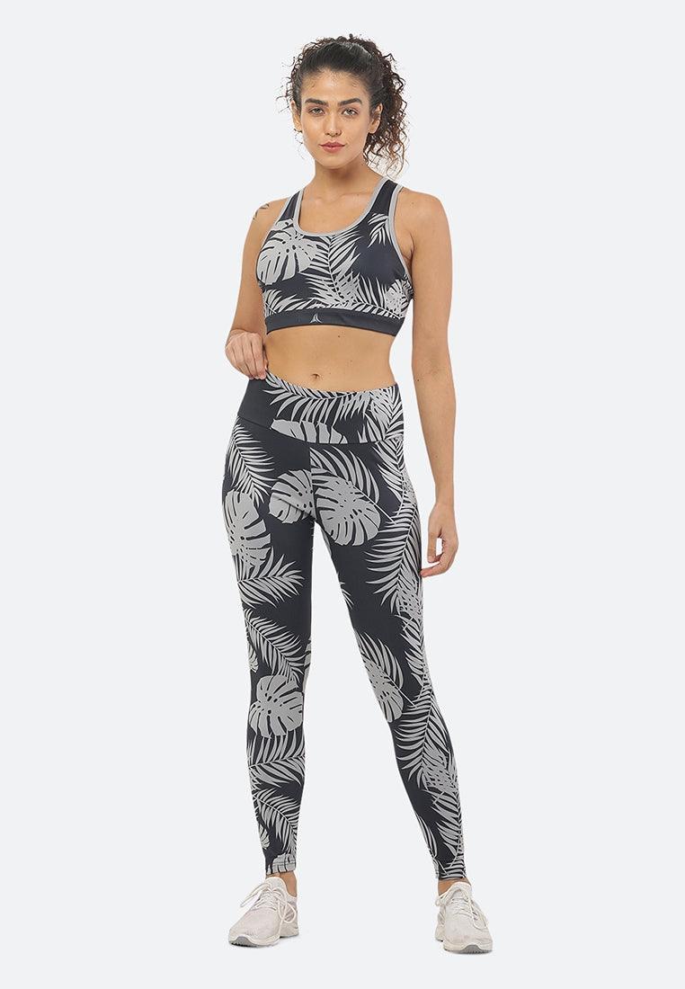 Tropical Print Yoga Sports Bra - Fitleasure