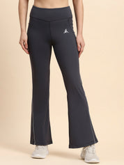 Nylon High-Rise Flare Pants