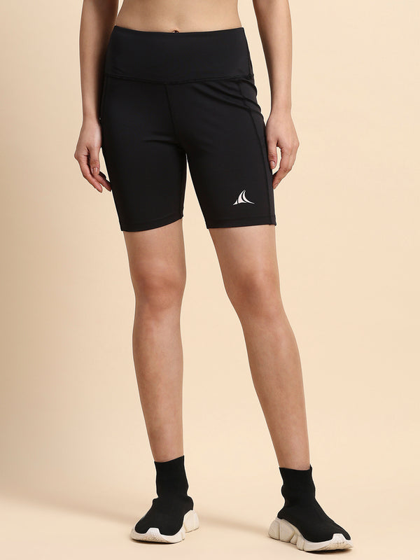 Women Active Ride Shorts - S / Black