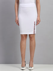 Pencil Skirt with Front Snap Slit