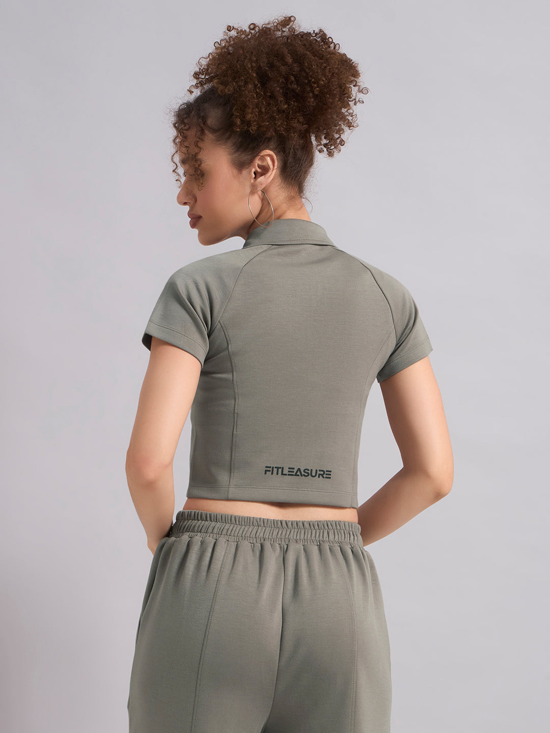 CityHop Crop Fitted Polo