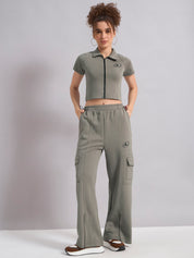 CityHop Crop Fitted Polo