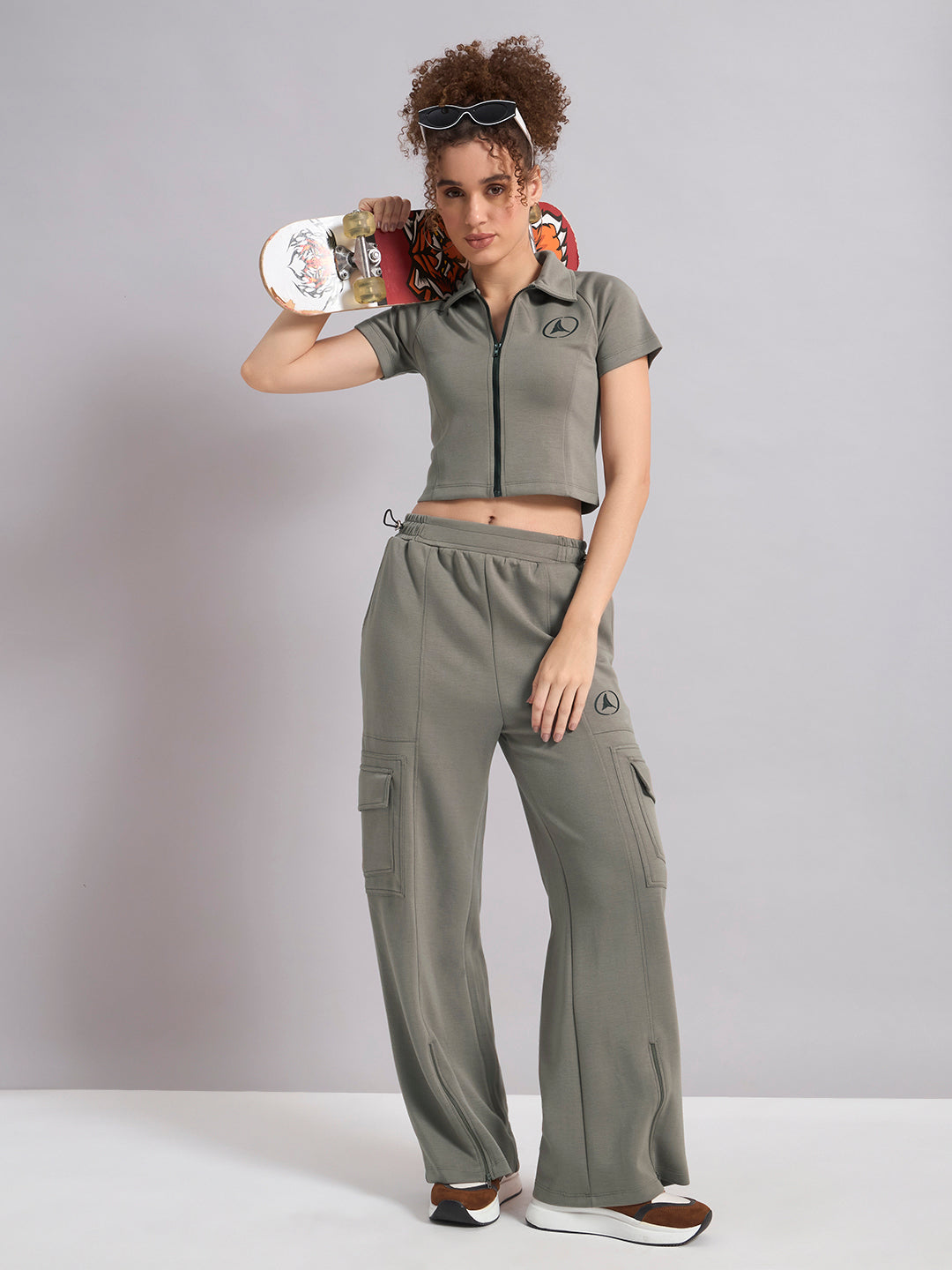 CityHop Crop Fitted Polo