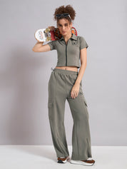 CityHop Crop Fitted Polo