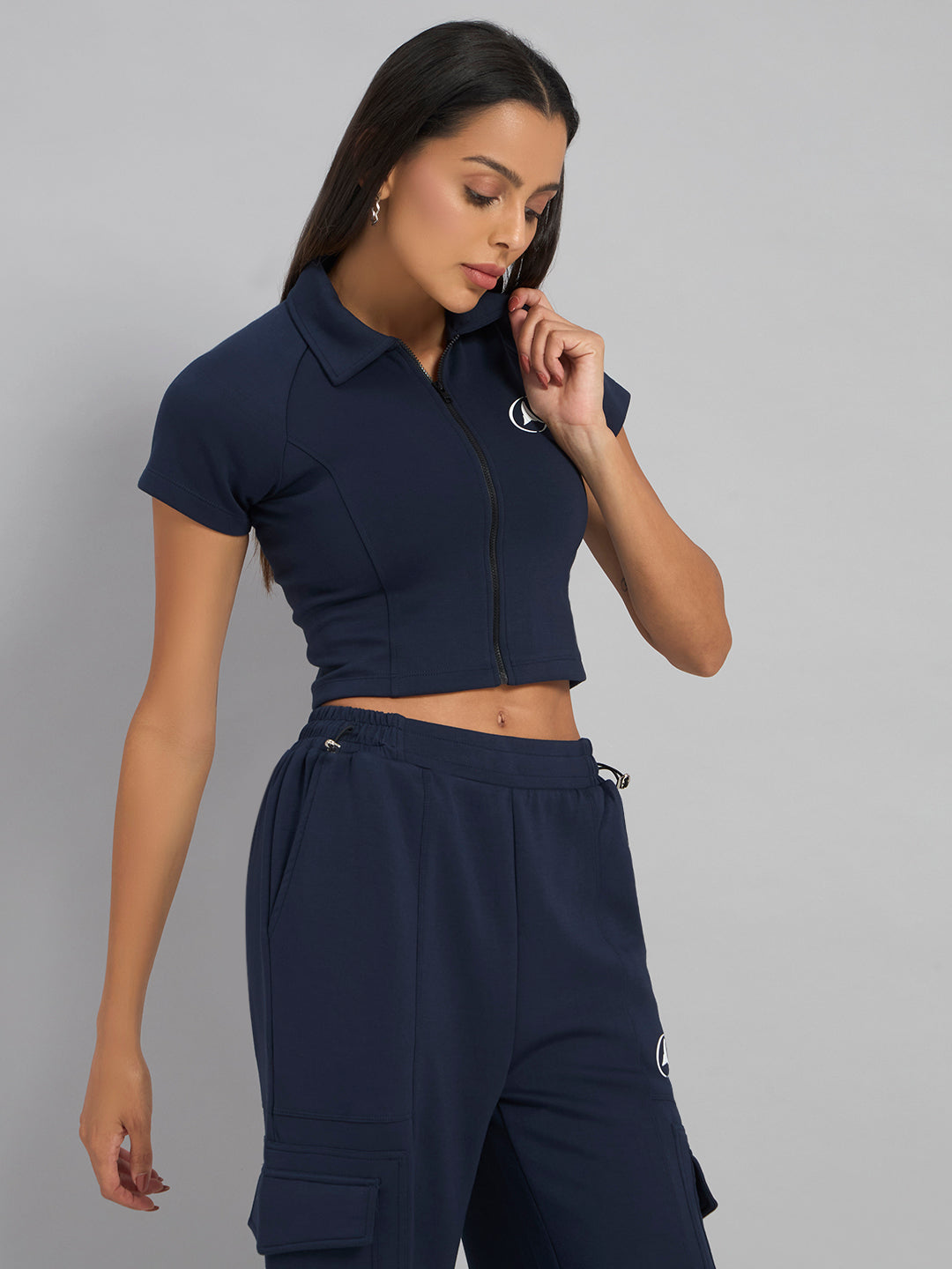 CityHop Crop Fitted Polo
