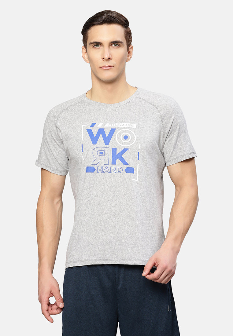 Workhard Graphic Training Tshirt - Fitleasure