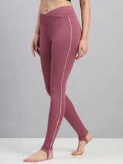 Crosswaist heel strap Tights