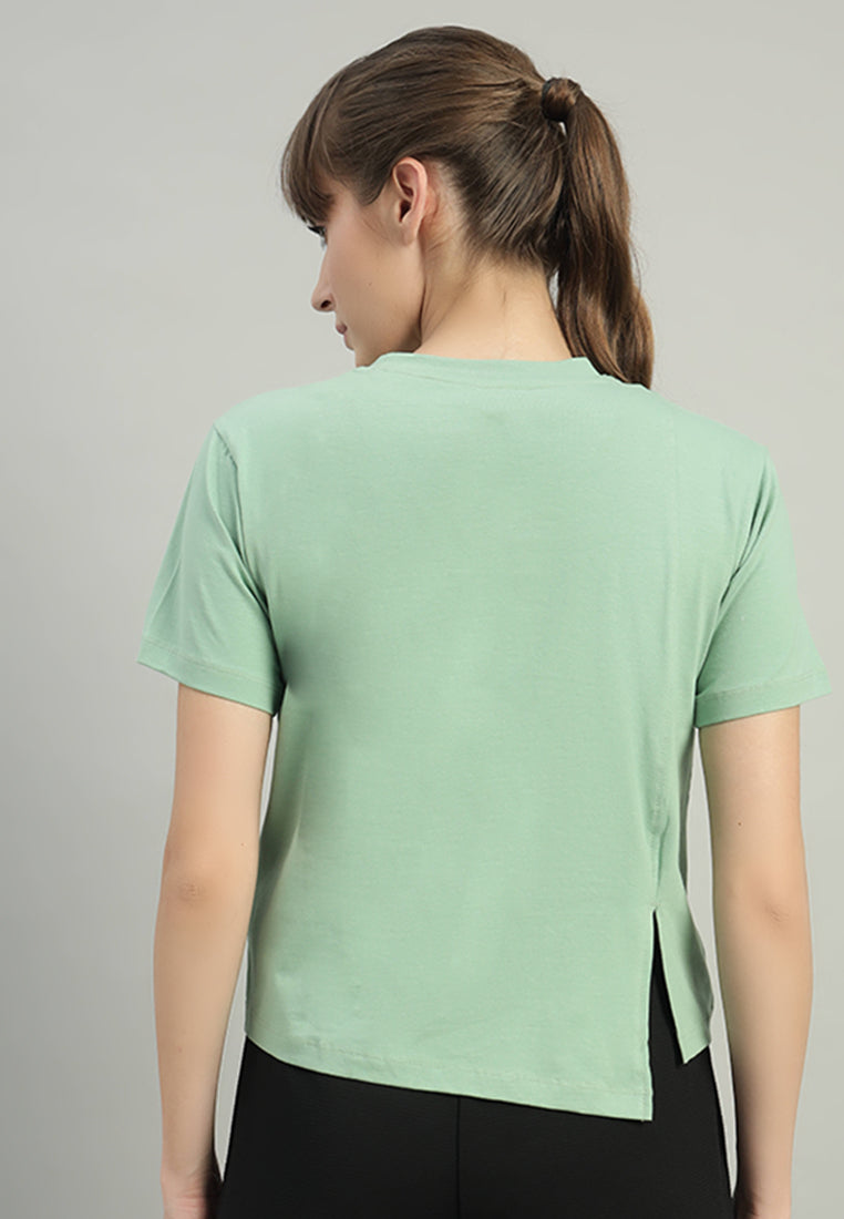 Asymmetry Back Panel Tee