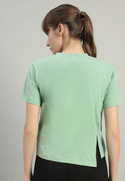 Asymmetry Back Panel Tee