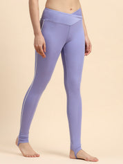 Crosswaist heel strap Tights