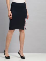 Pencil Skirt with Front Snap Slit