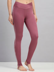 Crosswaist heel strap Tights