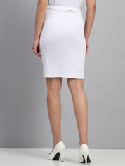 Pencil Skirt with Front Snap Slit