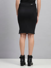 Pencil Skirt with Front Snap Slit