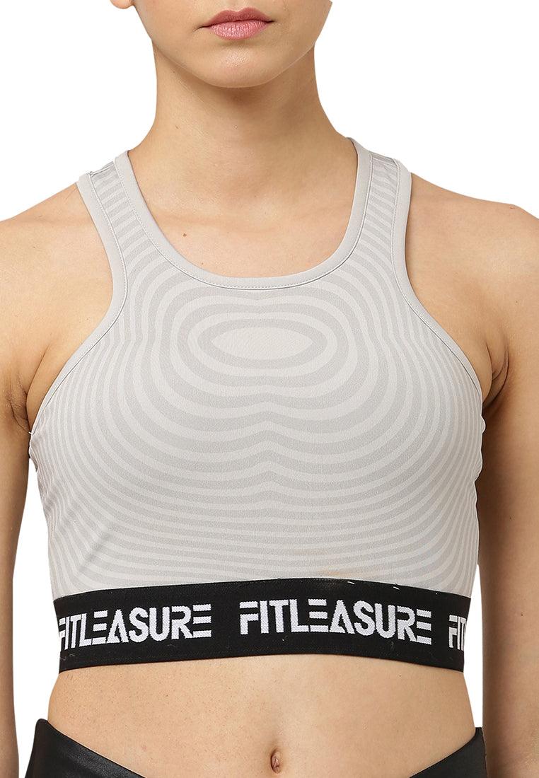 Illusion Print Sports Bra - Fitleasure