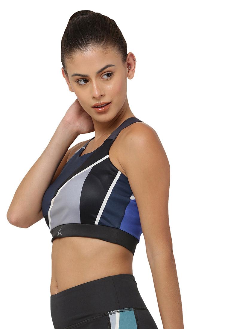 Printed Yoga Sports Bra - Fitleasure