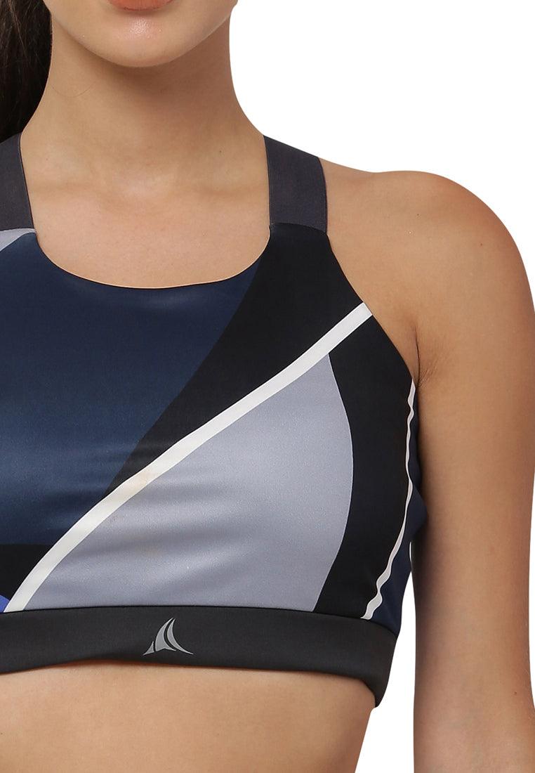 Printed Yoga Sports Bra - Fitleasure
