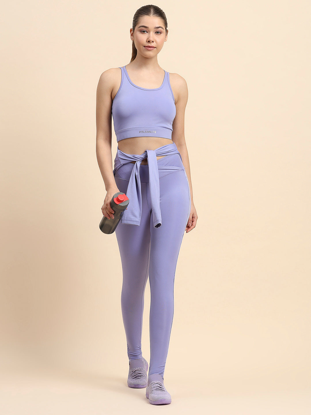 Crosswaist heel strap Tights