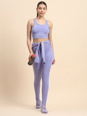 Crosswaist heel strap Tights