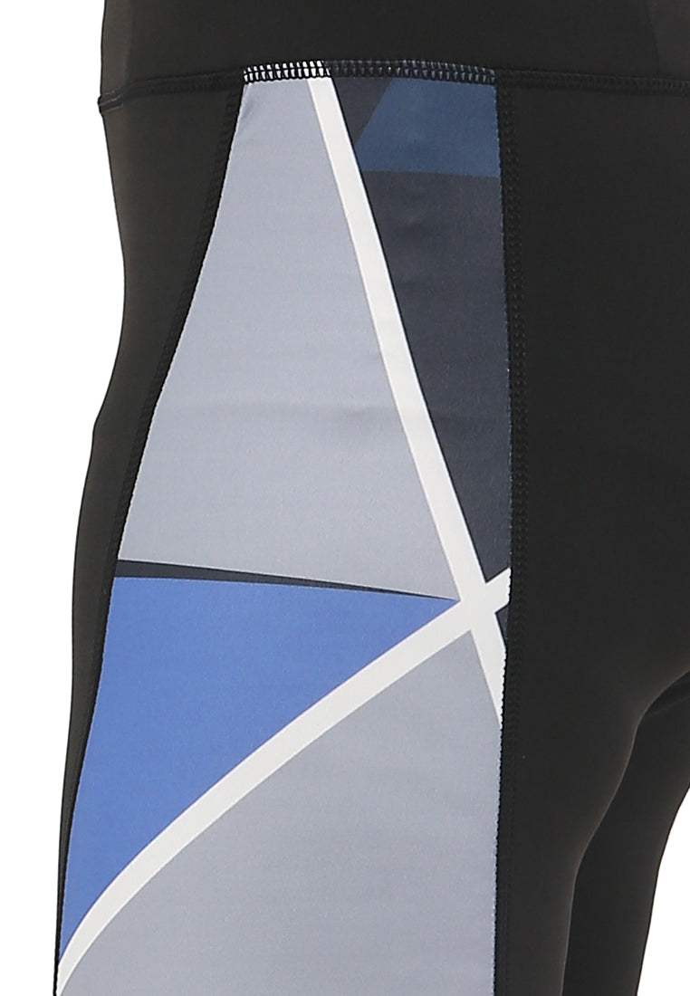 Geometric Print Bike Cycling Shorts - Fitleasure