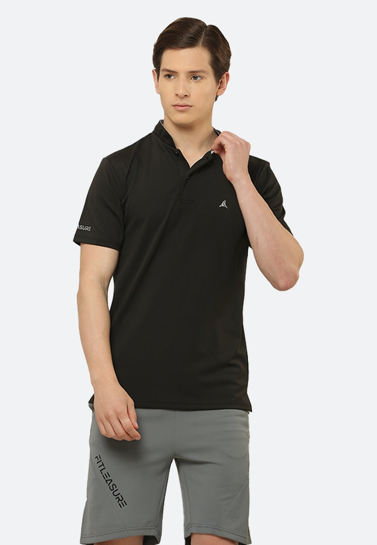 Luxe Athleisure Chinese Collar Tshirt - Fitleasure