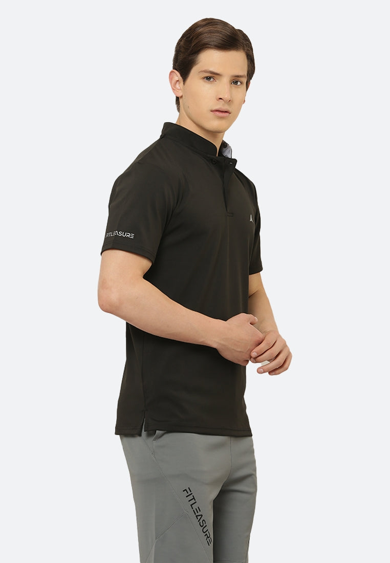 Luxe Athleisure Chinese Collar Tshirt - Fitleasure