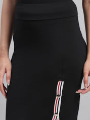 Pencil Skirt with Front Snap Slit