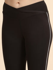 Crosswaist heel strap Tights