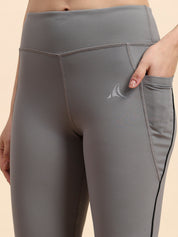 Nylon High-Rise Flare Pants