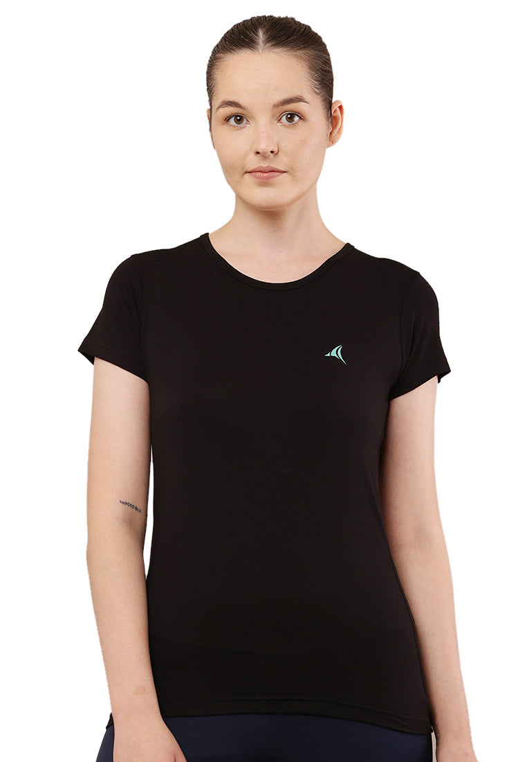 Eco-Stretch Bamboo Black Tshirt - Fitleasure