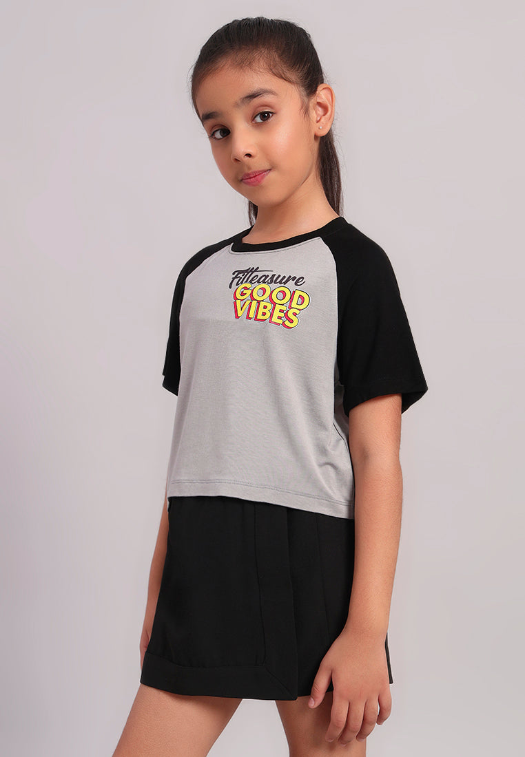 VibePop Girls Bamboo Graphic Tee