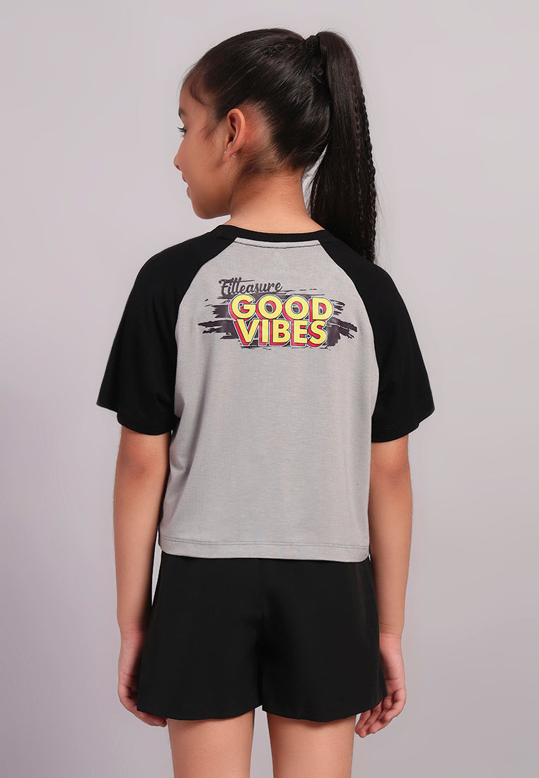 VibePop Girls Bamboo Graphic Tee