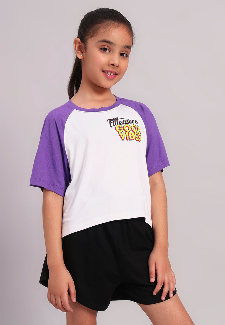 VibePop Girls Bamboo Graphic Tee