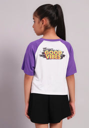 VibePop Girls Bamboo Graphic Tee