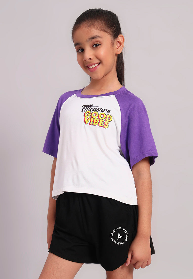 VibePop Girls Bamboo Graphic Tee