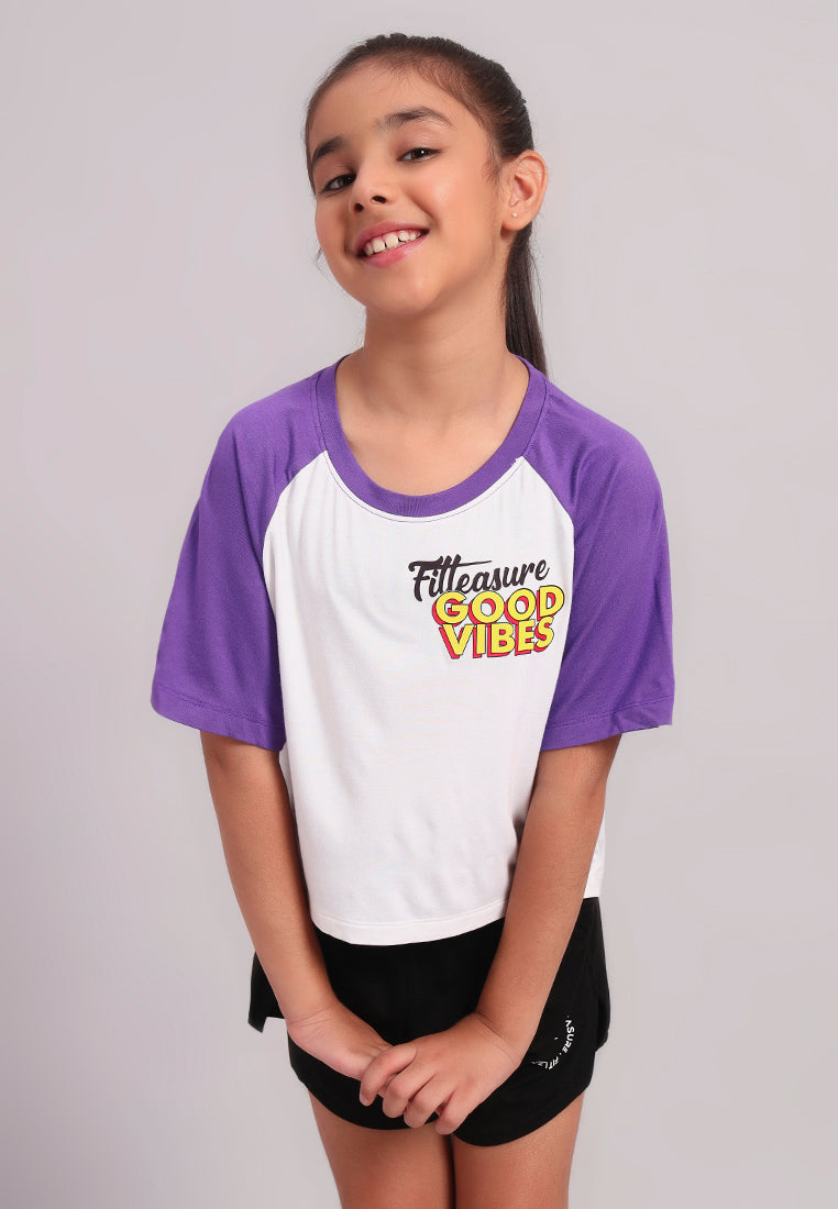 VibePop Girls Bamboo Graphic Tee
