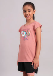 TwinkleTails Girls Ruffle Sleeve Tee