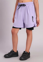 CareFit Girls Dual Layer Shorts