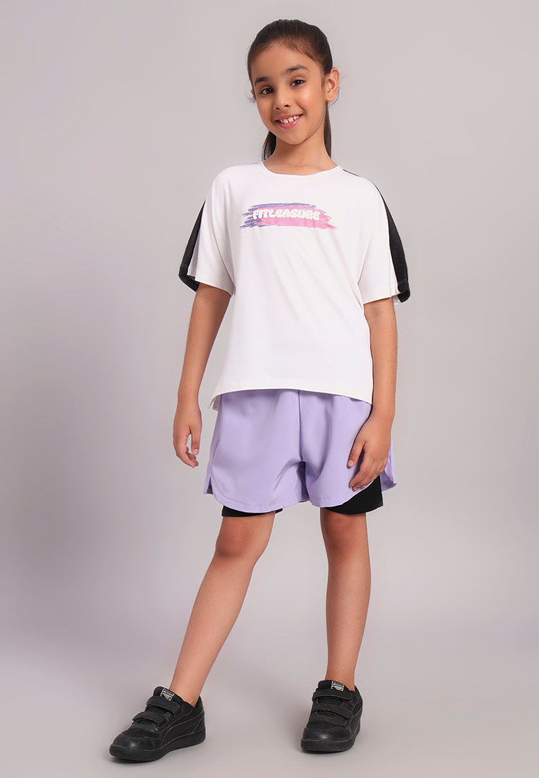 CareFit Girls Dual Layer Shorts