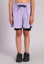 CareFit Girls Dual Layer Shorts