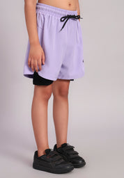 CareFit Girls Dual Layer Shorts