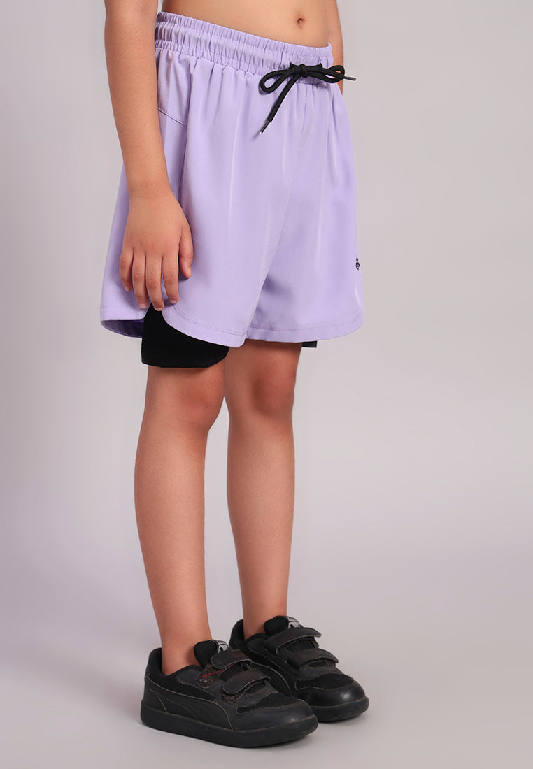 CareFit Girls Dual Layer Shorts
