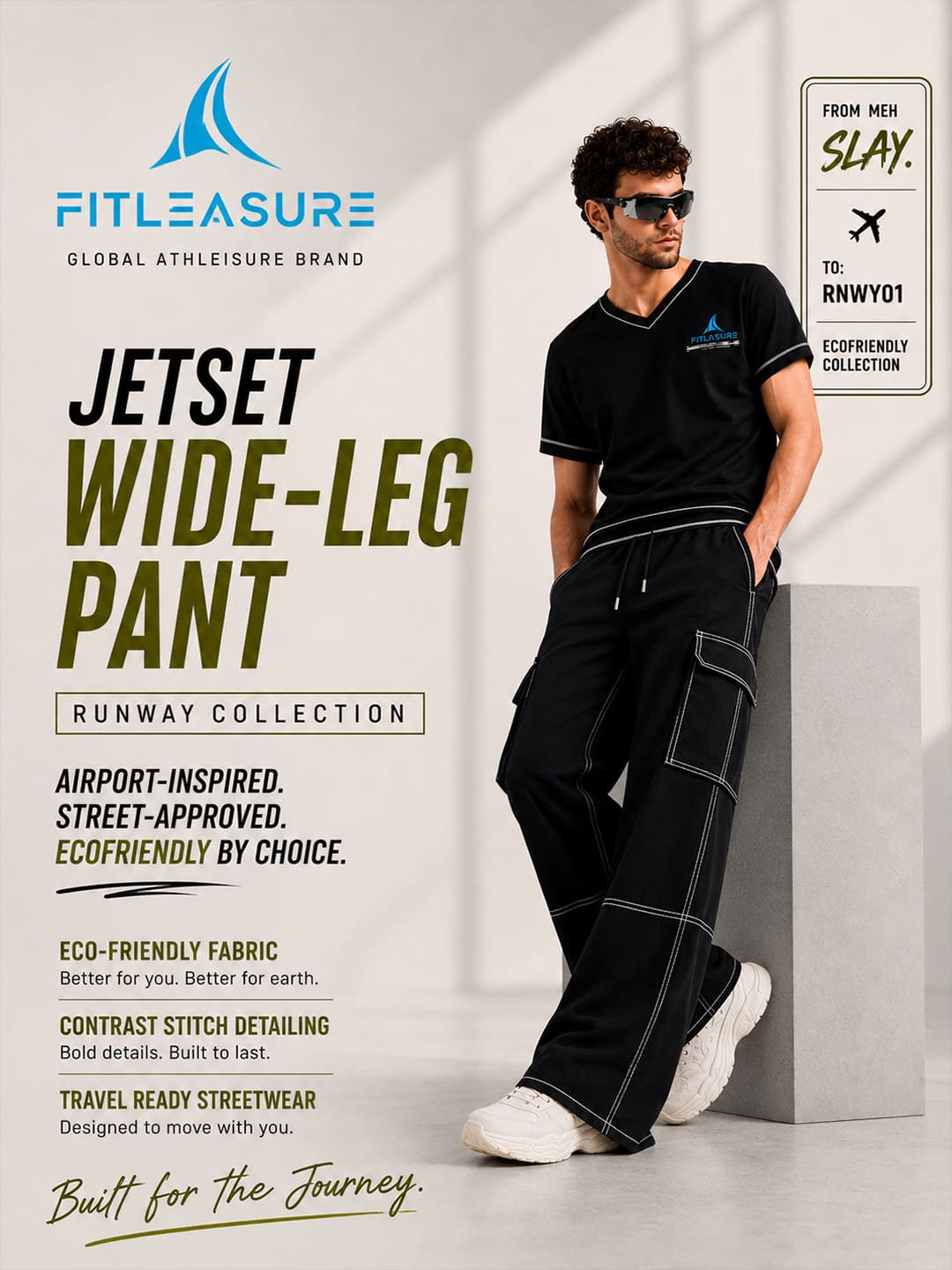 JetSet Wide-Leg Cargo Pants