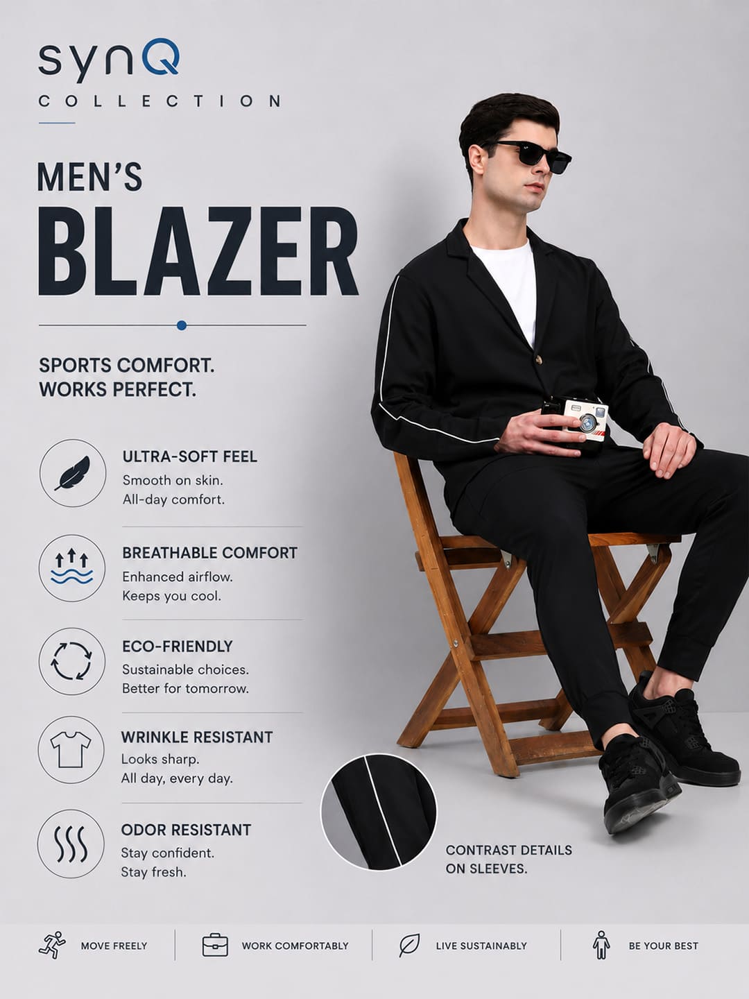 Eco stretch Allday Active Blazer