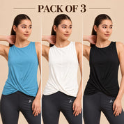 Twist and Go Sleeveless Top Trio – Pack of 3