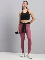 Crosswaist heel strap Tights