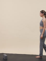 Nylon High-Rise Flare Pants