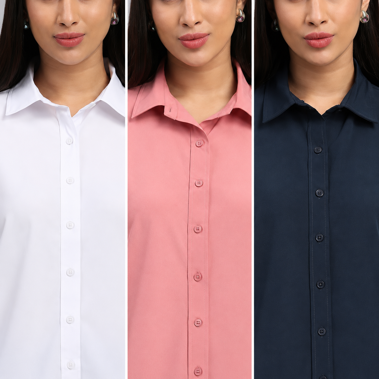 All-Day Essential Shirt Trio – Pack of 3